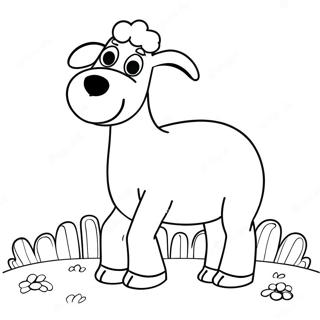 Funny Shaun The Sheep Coloring Page 24732-19872