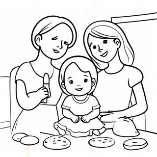 Sweet Family Moments Coloring Page 24772-19896