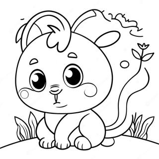 Cute Baby Animals Abc Coloring Page 24782-19922