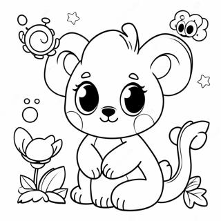 Cute Baby Animals Abc Coloring Page 24782-19923