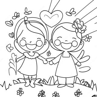 I Love My Family Coloring Page 24791-19907