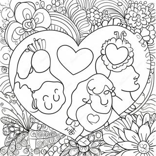 I Love My Family Coloring Page 24791-19908