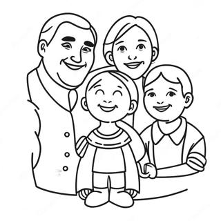 Happy Family Portrait Coloring Page 24792-19911