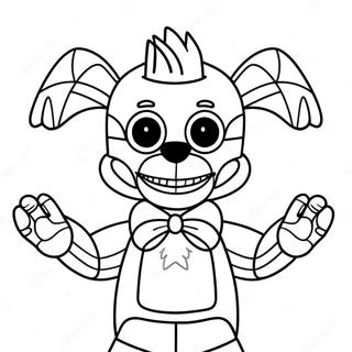 Creepy Puppet Fnaf Coloring Page 24802-19917