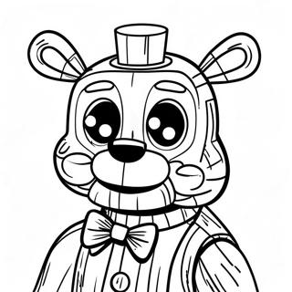 Creepy Puppet Fnaf Coloring Page 24802-19918