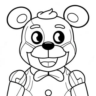 Creepy Puppet Fnaf Coloring Page 24802-19919