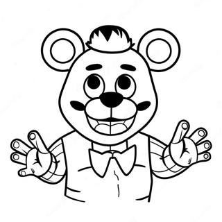 Creepy Puppet Fnaf Coloring Page 24802-19920