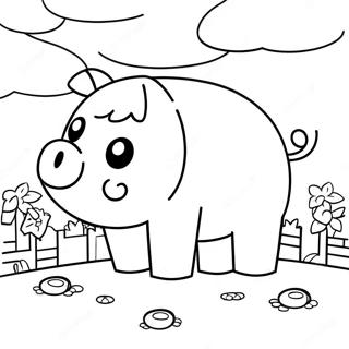 Minecraft Pig Coloring Pages