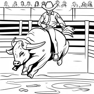 Pbr Bull Riding Coloring Pages