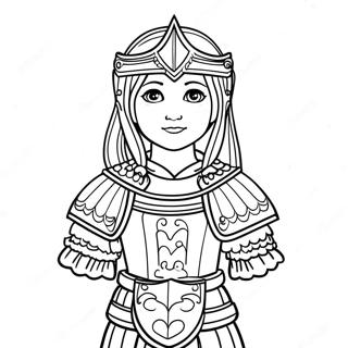 Girl Armor Of God Coloring Pages