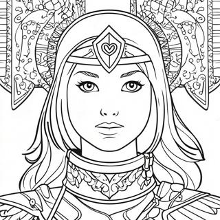 Girl Armor Of God Coloring Page 24841-19950