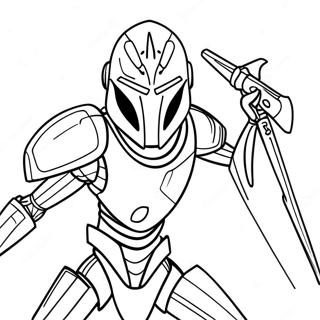 Fearsome General Grievous In Battle Coloring Page 24852-19965