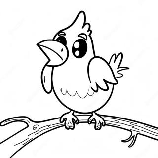 Red Bird Angry Coloring Page 24862-19975