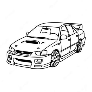 Subaru Coloring Pages