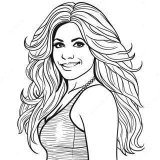 Shakira Coloring Page 24881-19982