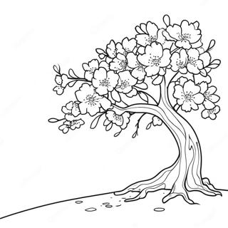 Cherry Blossom Tree Coloring Page 24921-20014