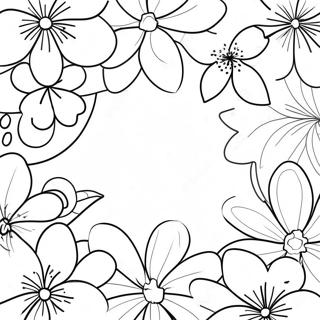 Cherry Blossom Petals Coloring Page 24922-20020