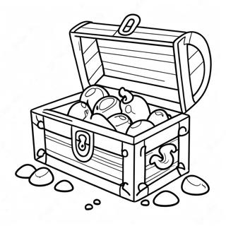 Pirate Treasure Chest Coloring Page 24932-20025