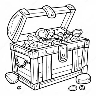 Pirate Treasure Chest Coloring Page 24932-20027