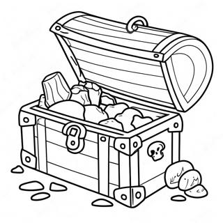 Pirate Treasure Chest Coloring Page 24932-20028