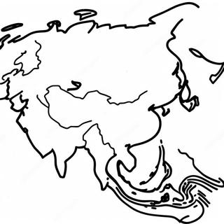 Asia Coloring Pages