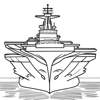 Aircraft Carrier Coloring Page 24951-20038