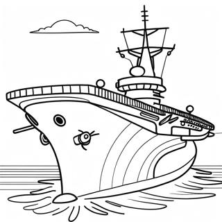 Military Aircraft Carrier Coloring Page 24952-20042