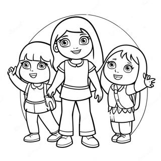 Dora And Friends Coloring Page 24971-20060