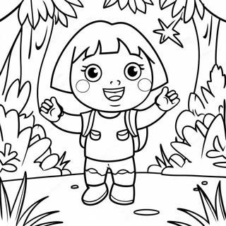 Adventurous Dora Exploring The Jungle Coloring Page 24972-20055