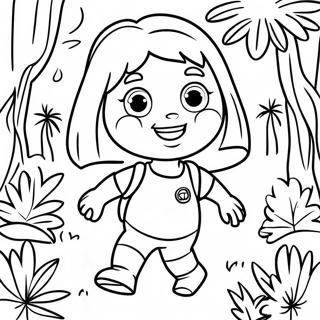 Adventurous Dora Exploring The Jungle Coloring Page 24972-20056