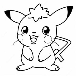 Adorable Pikachu Baby Coloring Page 24992-20073