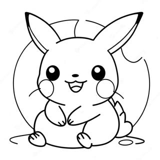 Adorable Pikachu Baby Coloring Page 24992-20076