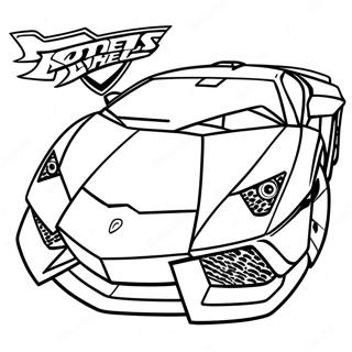 Lamborghini Hot Wheels Coloring Page 25001-20077