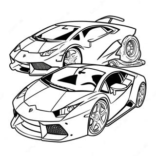 Lamborghini Hot Wheels Coloring Page 25001-20080