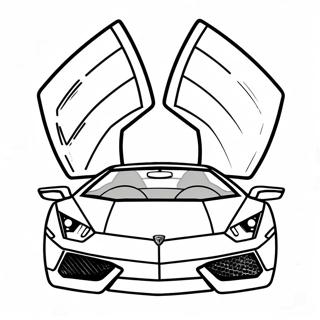 Sleek Lamborghini Racing Coloring Page 25002-20083