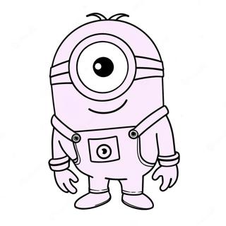 Purple Minion Coloring Pages