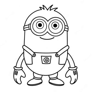 Purple Minion Coloring Page 25021-20098