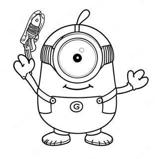 Purple Minion Coloring Page 25021-20099