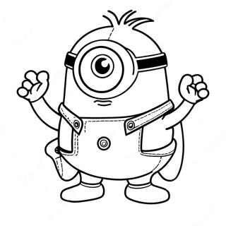 Purple Minion Coloring Page 25021-20100