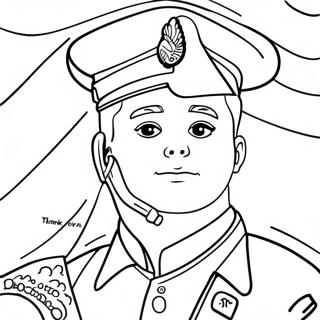 Thank You For Your Service Coloring Pages