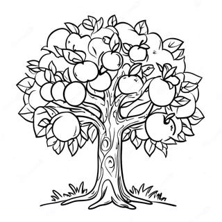 Apple Tree Coloring Page 25061-20122