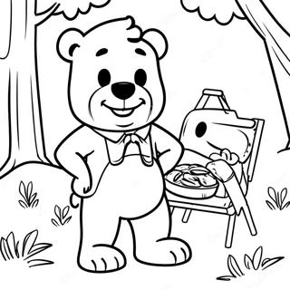 Yogi Bear Picnic Adventure Coloring Page 25072-20143