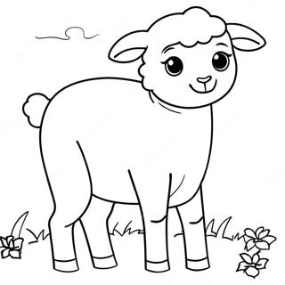 Lamb Coloring Pages