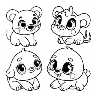 Cute Disney Baby Animals Coloring Page 25092-20156