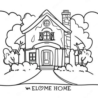 Welcome Home Coloring Page 2511-2047