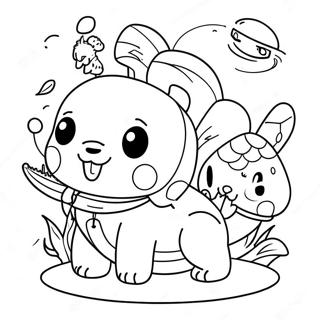 Kai Lan And Friends Adventure Coloring Page 25122-20181