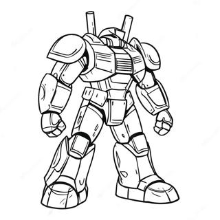 Armored War Machine Coloring Page 25132-20186