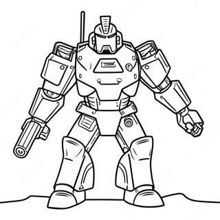 Armored War Machine Coloring Page 25132-20187