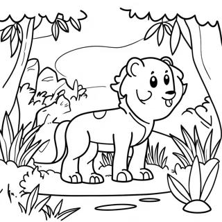 Animal Habitat Coloring Pages