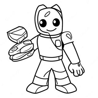 Roblox Bacon Character Coloring Page 25201-20236